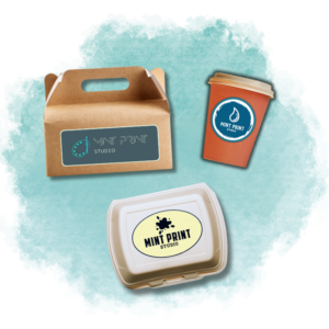 Aufkleber mit Logo – individuelle Etiketten für Verpackungen und Becher